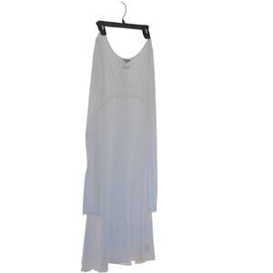 Hardtail Pleated Long Sleeve Tri City Dress White L